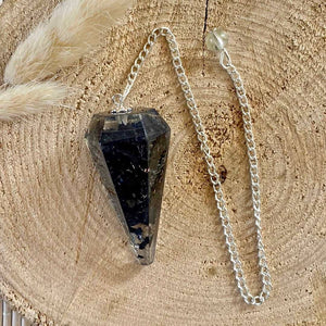 Pendule Orgonite Tourmaline noire pendule [mes jolis cristaux]