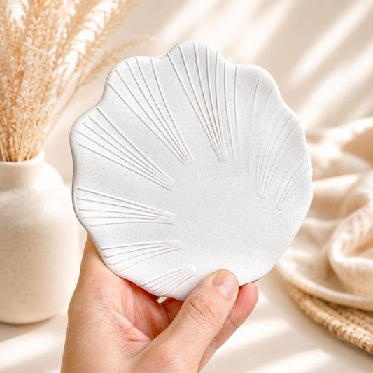 Coupelle coquillage artisanale pour bijoux, pierres ou vide-poche Mes Jolis Cristaux