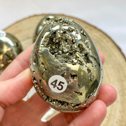 Oeuf en Pyrite (abondance / confiance) cyaleor