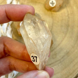 Pointe Citrine semi polie (abondance / joie)