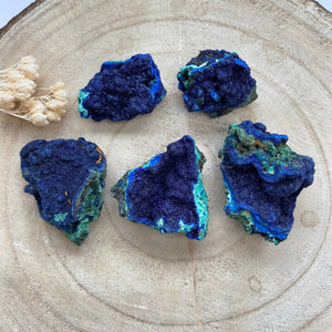 Azurite Malachite brute (Equilibre émotionnel / clairvoyance) pierres brutes [mes jolis cristaux]