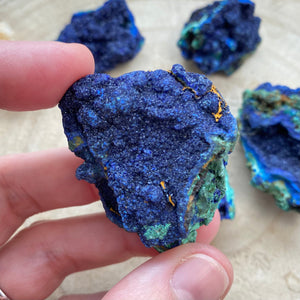 Azurite Malachite brute (Equilibre émotionnel / clairvoyance) pierres brutes [mes jolis cristaux]