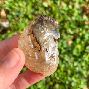 Quartz fumé Elestial (fenêtre sur les lignes de temps) pierres brutes [mes jolis cristaux]