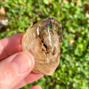 Quartz fumé Elestial (fenêtre sur les lignes de temps) pierres brutes [mes jolis cristaux]