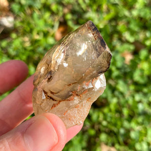 Quartz fumé Elestial (fenêtre sur les lignes de temps) pierres brutes [mes jolis cristaux]