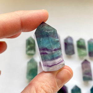 Pointe de Fluorite (concentration / créativité) pointes [mes jolis cristaux]