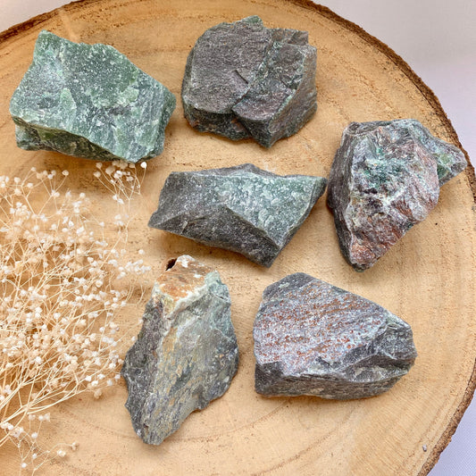 Aventurine verte brute (alignement du coeur à ses projets pour manifester l'abondance) minerama