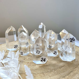 Pointe en Cristal de roche (amplificateur d'énergie / intuition)