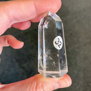 Pointe en Cristal de roche (amplificateur d'énergie / intuition)