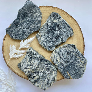 Tranche de Pinolite polie (anti-stress / apaise la colère)