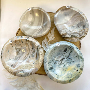 Bol en Jaspe Océan (apaisement émotionnel / objet de rituel)