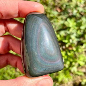 Forme libre en Obsidienne œil céleste (protection / clairvoyance)