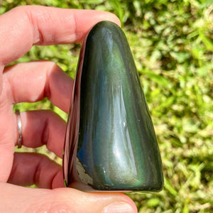 Forme libre en Obsidienne œil céleste (protection / clairvoyance)