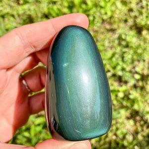 Forme libre en Obsidienne œil céleste (protection / clairvoyance)