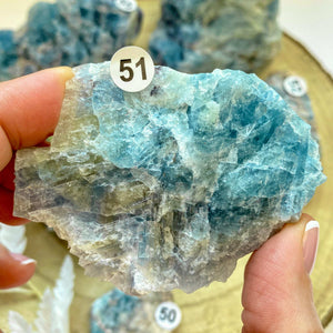 Fluorite bleue brute (concentration / créativité)