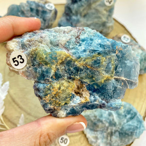 Fluorite bleue brute (concentration / créativité)