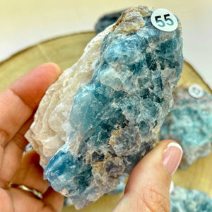 Fluorite bleue brute (concentration / créativité)