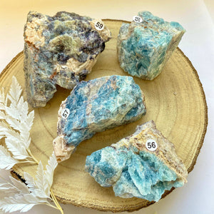 Fluorite bleue brute (concentration / créativité)