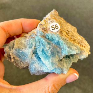 Fluorite bleue brute (concentration / créativité)