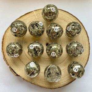 Sphère en Pyrite (abondance / confiance)