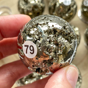 Sphère en Pyrite (abondance / confiance)