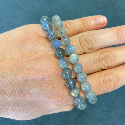 Bracelet de Labradorite 5mm / 6mm ou 8mm (pierre de protection) camille
