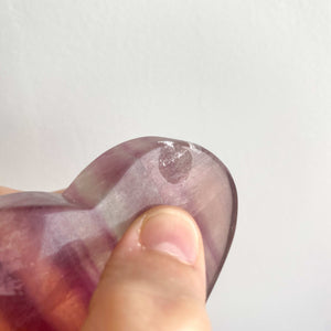 Coeur en Fluorite (concentration / créativité)