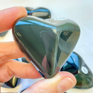 Coeur Obsidienne Oeil Céleste (protection / clairvoyance) Coeur [mes jolis cristaux]