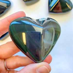 Coeur Obsidienne Oeil Céleste (protection / clairvoyance) Coeur [mes jolis cristaux]