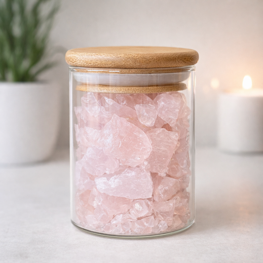Ecrin de Quartz rose brut Arabesk