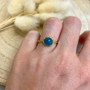 Bagues réglables argent ou argent plaqué or bague [mes jolis cristaux]