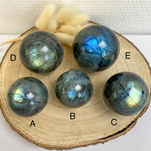 Sphère de Labradorite (protection) sphère [mes jolis cristaux]