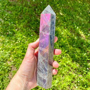 Pointe de Labradorite violette / sunset (pierre de protection) pointes [mes jolis cristaux]