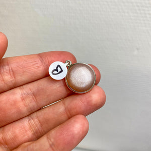 Pendentif Pierre de Lune serti argent (féminité / intuition) pendentif [mes jolis cristaux]