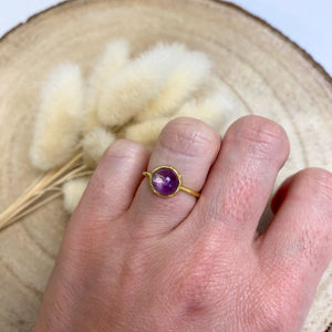 Bagues réglables argent ou argent plaqué or bague [mes jolis cristaux]