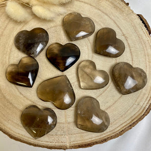 Coeur Quartz fumé (calme vos angoisses) Coeur [mes jolis cristaux]