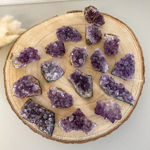 Druse Améthyste (paix intérieure / rechargement des pierres) geode [mes jolis cristaux]