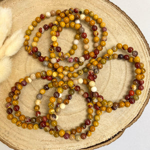 Bracelet Jaspe Mokaïte 6mm ou 8mm (joie / protection / confiance) Bracelets [mes jolis cristaux]