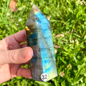 Pointe en Labradorite (pierre de protection) pointes [mes jolis cristaux]