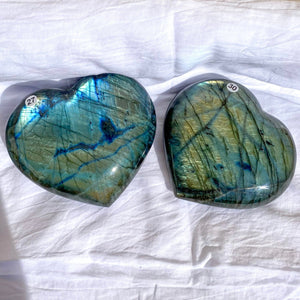Gros Coeurs de Labradorite (protection) Coeur [mes jolis cristaux]