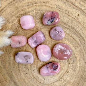 Opale rose des Andes (guérison émotionnelle / lâcher prise) pierres roulées [mes jolis cristaux]
