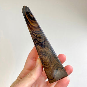 Pointe en Stromatolite (s'adapter et trouver une stabilité) pointes [mes jolis cristaux]