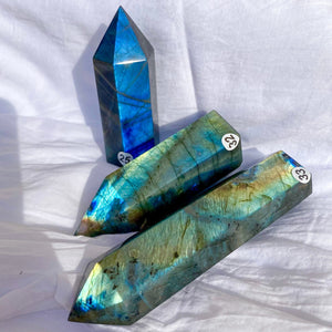 Pointe en Labradorite (pierre de protection) pointes [mes jolis cristaux]