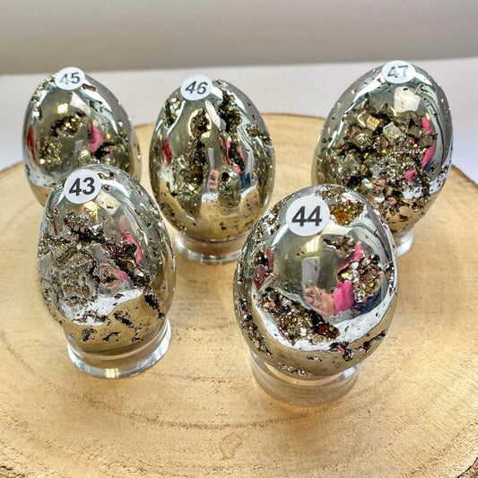 Oeuf en Pyrite - Grande taille (abondance / confiance) cyaleor