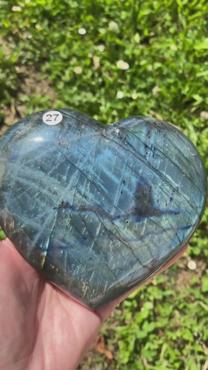 Gros Coeurs de Labradorite (protection)