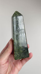 Pointe en Jungle Néphrite (baisse votre colère / équilibre vos émotions)
