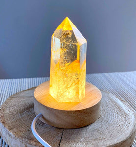 Socle lumineux formes libres [mes jolis cristaux]