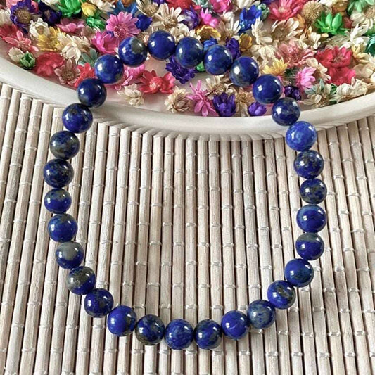 Bracelet Lapis Lazuli 6mm (intuition) Bracelets [mes jolis cristaux]