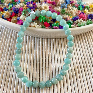Bracelet Amazonite qualité Extra (apaise les traumas émotionnels) bracelet [mes jolis cristaux]