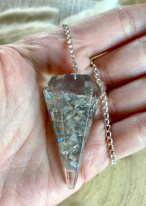 Pendule Orgonite Labradorite pendule [mes jolis cristaux]